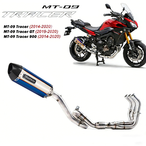 Échappement pour moto, échappement complet pour Yamaha <span class=keywords><strong>MT09</strong></span> FZ09 2013-2018 <span class=keywords><strong>MT09</strong></span> SP 2017-2019 <span class=keywords><strong>Tracer</strong></span> 900 14-19, silencieux d'échappement - Product Image 1