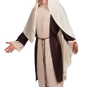 Disfraz de Pastor Medieval para Adulto, Traje de Navidad de Jesús, Cosplay de Halloween con Tocado, Poliéster, Venta al por Mayor - Product Image 4