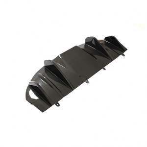 Lame arrière de diffuseur en Fiber de carbone sèche pour <span class=keywords><strong>Porsche</strong></span> <span class=keywords><strong>Taycan</strong></span> <span class=keywords><strong>4S</strong></span> Sedan 4 portes électrique 2019-2020 - Product Image 3