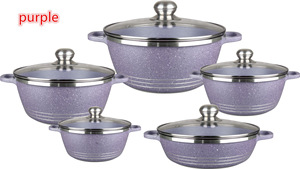 Lot de 10 Casseroles Peu Profondes Antiadhésives en <span class=keywords><strong>Aluminium</strong></span> de 20, 24, 28 et 32 cm, avec Couvercles en Verre et Fond CD - Product Image 3