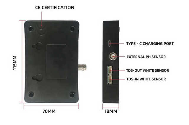 2026 Factory Price Xmt OT-01 5 in 1 Multi-Functional Online Water Analyzer TDS PH EC Temp Humidity Detector for Aquaculture