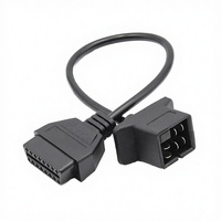 Lector de Códigos OBD2 para Motocicleta, Cable Adaptador de Diagnóstico de 12V de 3 Pines a 16 Pines para Yamaha YZF MT YS