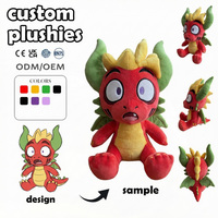Peluches personnalisées : Poupée fille aux grands yeux, échantillon de peluche anime, peluche renard personnalisable, jouet chien en peluche sur mesure