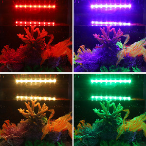 إضاءة <span class=keywords><strong>LED</strong></span> غاطسة لأحواض السمك بألوان RGB قابلة للتعتيم مع جهاز تحكم عن بعد، إكسسوارات إضاءة مقاومة للماء للأحواض وأوعية السمك - Product Image 2