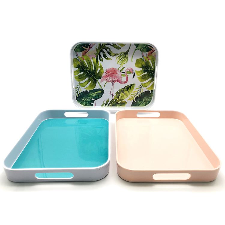 Eco Friendly Melamine Rectangle Solid Color