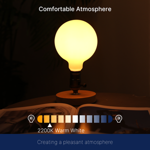 Chất lượng cao Opal Trắng <span class=keywords><strong>LED</strong></span> Globe Bulb G125 7 W 2200K <span class=keywords><strong>Dimmable</strong></span> E27 ấm trang trí chiếu sáng - Product Image 6