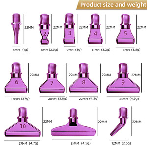 Nouvel outil <span class=keywords><strong>de</strong></span> broderie diamant 5D DIY : embout métallique en spirale pour peinture diamant, référence BT001 - Product Image 2