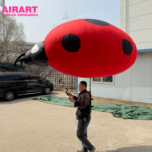 Marioneta Inflable <span class=keywords><strong>de</strong></span> Mariquita para Fiestas, Peluche <span class=keywords><strong>de</strong></span> Mariquita para Exhibición al Aire Libre - Product Image 2