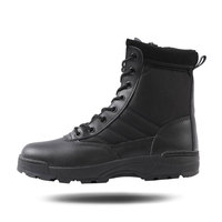 Bottes tactiques Yakeda en cuir imperméables pour le désert, bottes de combat à la cheville, chaussures tactiques en caoutchouc pour l'extérieur, bottes de randonnée