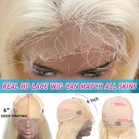 40 pouce hd brésilien plein lacet perruque de cheveux humains, 100% cheveux humains hd blonde 613 plein lacet perruque avec les cheveux de bébé, le vendeur de perruque plein lacet.