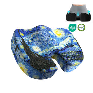 أزهار سعيدة فائقة النعومة فناء خارجي على شكل حرف U فوم ميموري لتناول الطعام في المطبخ وسائد مقاعد قطنية مطبوعة - Product Image 6