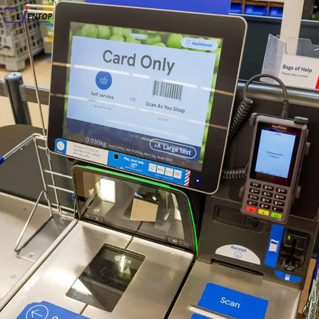 Self Checkout Kiosk Monitor with Responsive Touch and Custom Interfaces Industrial Capacitive Touchscreen Display
