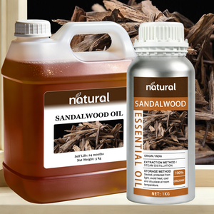 最高品質100%純粋インド産白檀エッセンシャルオイル（スキンケア用、白檀フレグランスオイル、アロマディフューザー製造、香水製造用） - Product Image 1