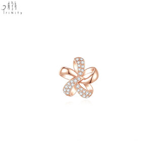 New Collection Wholesale Manufacturer Export Flower Design <b>Pendant</b> Jewelry 18K <b>Solid</b> Rose <b>Gold</b> Real Natural Diamond <b>Pendant</b> - Product Image 1