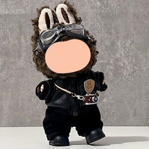 17cm人形シールドベアレザージャケットコートパンツ衣装ゴーグルLabubu第3世代用 - Product Image 3