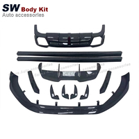 Kit carrosserie en fibre de carbone de haute qualité pour Audi RS4 B9 B9.5 : Lame de pare-chocs avant, canards, jupes latérales, diffuseur arrière - Pièces automobiles