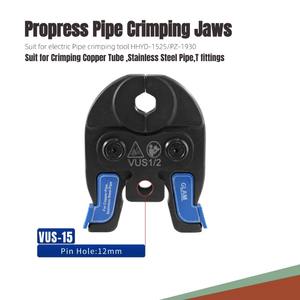 Tête de presse hydraulique compacte multi-tailles standard USA pour sertissage de tuyaux, outil ProPress VUS 1/3/1 pouce, pour acier inoxydable et cuivre - Product Image 2