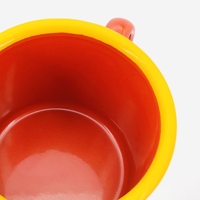LOGO personnalisé gobelet en métal promotionnel thé émail café lait camping tasse émail tasse