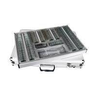 Kit d'instruments d'optique ophtalmique ensemble d'optométrie de lentilles d'essai ensemble de lentilles d'essai Instrument optique 232 pièces Opticalshop boîtier en aluminium