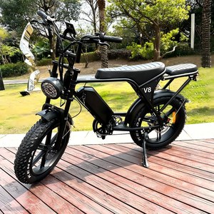 Sepeda Listrik Lipat (Fat Bike) Kecepatan Tinggi Grosir 20 Inch Baterai Ganda Rem Hidrolik Gudang EU Off Road Tercepat Ready Stock Dropshipping - Product Image 3