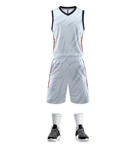 Maillot de basket-ball personnalisé OEM pour adultes, grande taille, impression sérigraphique, séchage rapide, évacuation de l'humidité, respirant - Product Image 5