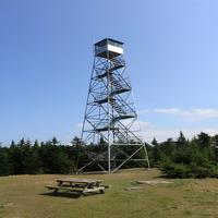Tour de communication en treillis galvanisé de 15m, 20m, 30m, pour l'observation météo, avec plateforme et cabine