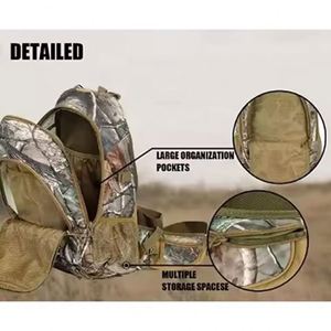 OEM Heavy-Duty Waterproof External Frame Zipper Climbing Bag Outdoor Sports Daypack Hunting Hiking Durable <b>Backpack</b> Animal Trap - Product Image 4