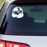 Autocollant de voiture coloré en vinyle personnalisé imperméable à l'eau pour fenêtre extérieure