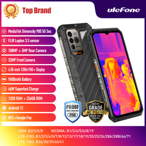 Ulefone-teléfono inteligente <span class=keywords><strong>Power</strong></span> <span class=keywords><strong>Armor</strong></span> <span class=keywords><strong>18T</strong></span>, móvil resistente con cámara de imagen, 12GB + 256GB, 9600mAh, 66W, versión Global - Product Image 6