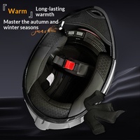 Casque de moto certifié 3C DOT en ABS, rabattable, intégral, double visière, motif fibre de carbone, quatre saisons, pour scooter et trajets quotidiens