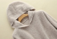 Pull en cachemire de vison pur à 100% pour femmes, printemps-hiver 2023, tricoté à capuche, chaud, haut de gamme, pulls et pulls à col roulé, doux et chaud