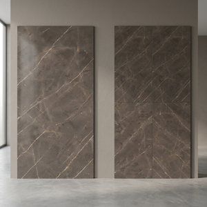 Baldosas de porcelana con aspecto de mármol artificial gris de 1200x2400 mm para decoración premium de paredes y suelos interiores - Product Image 3