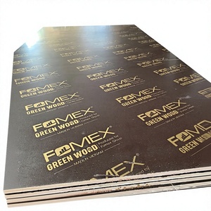 FOMEX GLOBAL Vietnam Contrachapado Fenólico de 4x8 pies y 11 mm con Revestimiento de Película, Cara/Reverso Negro, E2, Sin Formaldehído, Encofrado Moderno para Exteriores, Estilo Indio - Product Image 1