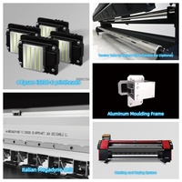 Impresora Eco Solvente SinoColor de 3.2m con 4 Cabezales I3200 - Plotter de Formato Ancho de Alta Velocidad de 2400dpi para Pancartas Flexibles, Vinilo, Malla y Rotulación de Vehículos