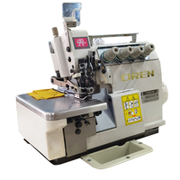 Machine à coudre industrielle surjeteuse à cinq fils, haute vitesse, double aiguille, alimentation par le bas, pour la fabrication RNEX4-5