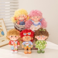 Poupée en peluche personnalisée Fille aux taches mignonnes, Poupée en coton Kawaii avec tenues, Figurines en peluche douces, Porte-clés, Vente en gros OEM ODM
