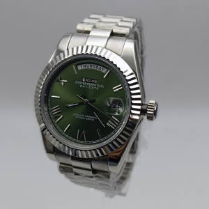 Montre Miyota8285 résistante à l'eau de 39mm, cadran romain, boîtier en acier inoxydable, verre saphir, mouvement mécanique SEILOCE - Product Image 5