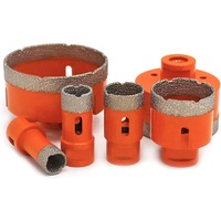 Outils diamantés en acier rapide TGS M14 Jeu de mèches de coupe brasées sous vide pour scie cloche et forets à carottage