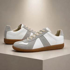 Classic Retro German Lace-Up Training <b>Shoes</b> for Men & Women-Anti-Slip Hard-Wearing Sports & Leisure Street Style Board <b>Shoes</b> - Product Image 1