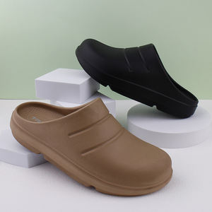 Sabots décontractés respirants OLICOM avec logo personnalisé, fabrication directe en usine, chaussures de récupération en mousse, vente en gros de sabots pour hommes - Product Image 3