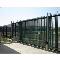 Système de porte en métal Offre Spéciale enduit de puissance noire portes et clôtures en aluminium porte principale en aluminium