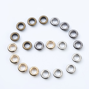 Ojetes y arandelas planos de latón de alta calidad, color oro brillante, ojetes redondos de latón - Product Image 5