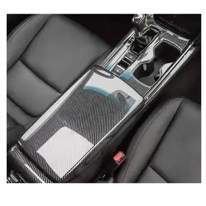 carbon fiber car interior accessories for honda accord 10th 2018-2022 gear shift panel steering wheel trim seat cover auto style