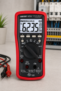 Multímetro Digital TRMS Kusam KM-235, Precisión Clase 0.1, 0-1000V 0-10A, Pantalla de 6 Dígitos, Función Automática con VFD y Detección de EF - Product Image 3