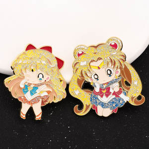 Broches mignonnes de filles d'anime japonaises pour sac à dos, broche pour vêtements, épingle en émail - Product Image 6
