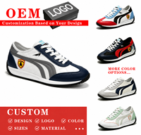 Vente en gros d'usine, baskets pour hommes en cuir PU, chaussures décontractées rétro, logo personnalisé, chaussures de sport pour hommes, chaussures de marche