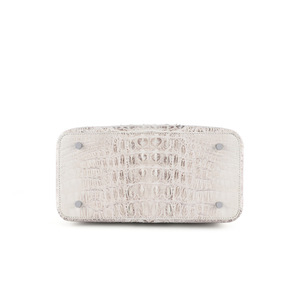 Himalaya gerçek inek derisi timsah tarzı kadın çantası küçük kokulu Himalaya beyaz el çantası - Product Image 4