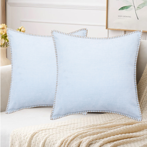 Cojín Decorativo Moderno Minimalista de Chenilla con Textura Texturizada y Bordes Acabados, Apto para Sofás de Sala de Estar, Mesitas de Noche y Dormitorios - Product Image 2