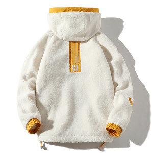2020 nuevo modelo hip hop chaqueta de alta calidad de invierno personalizado bordado chaqueta de hombre sherpa - Product Image 5