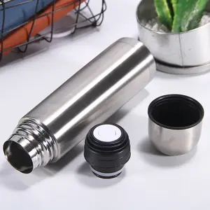 Hete Verkoop 350Ml 500Ml 750Ml 1000Ml Thermo Onbreekbare Thee Kogel Kolf Dubbele Wand Roestvrijstalen Thermos Vacuüm Fles - Product Image 3